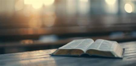 Open Bible on a table during a Telos gathering